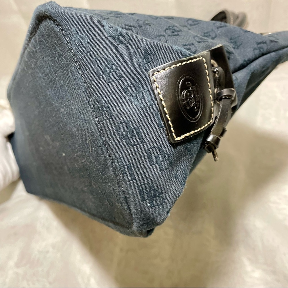 Dooney & Bourke Mini Tassel Tote and Wristlet,  Signature Black Canvas - Picture 9 of 14